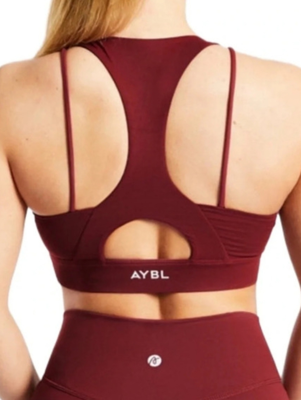 AYBL- Brown Double-Strap Racerback Sports Bra